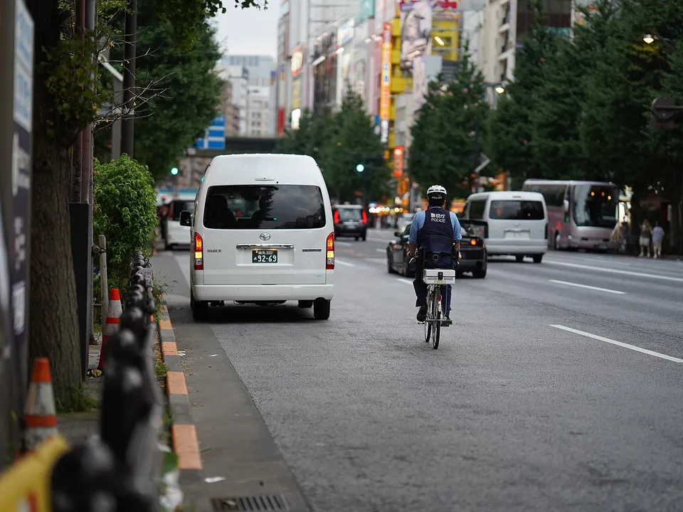 秋叶原街头自行车与城市秩序